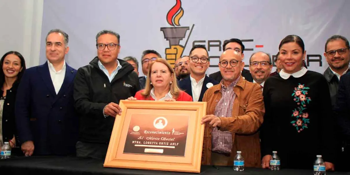 FROC Puebla otorga el 'Constantino Sánchez Romano' a la ministra Loretta Ortiz por su compromiso con la justicia social