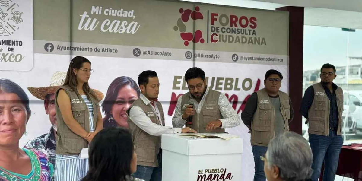 A través de foros de participación ciudadana, Atlixco impulsa su desarrollo