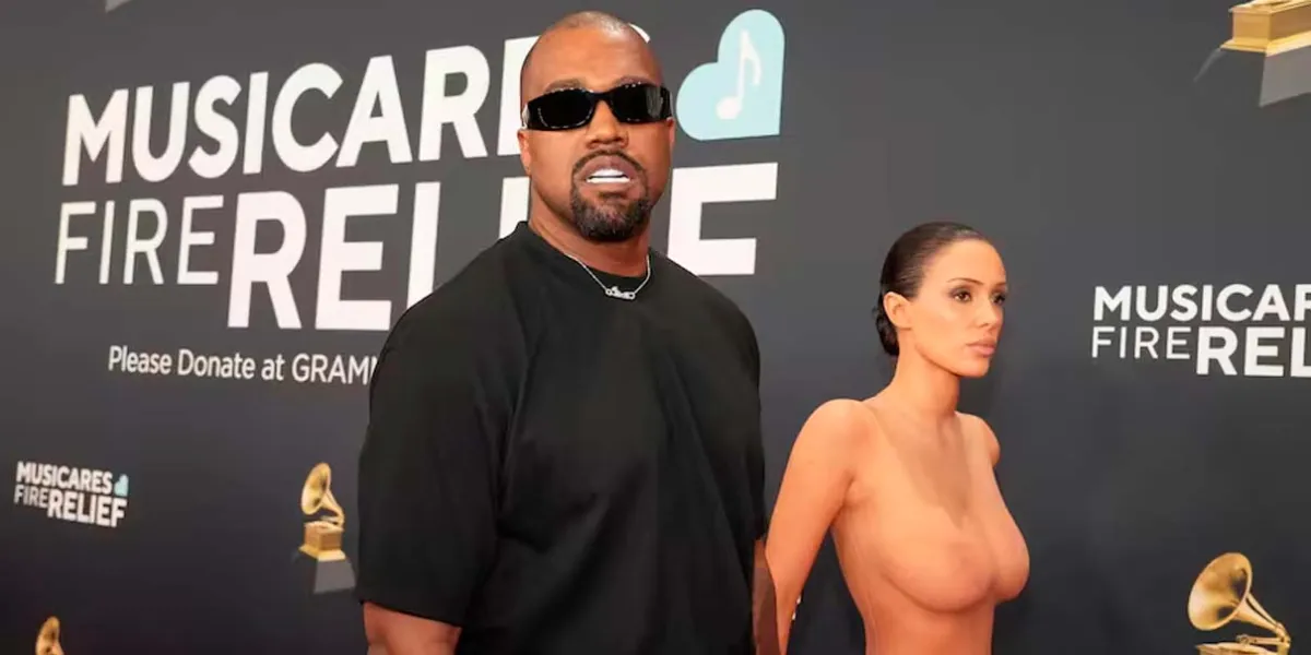  El escándalo que generó Kanye West y Bianca Censori  en los Grammy 