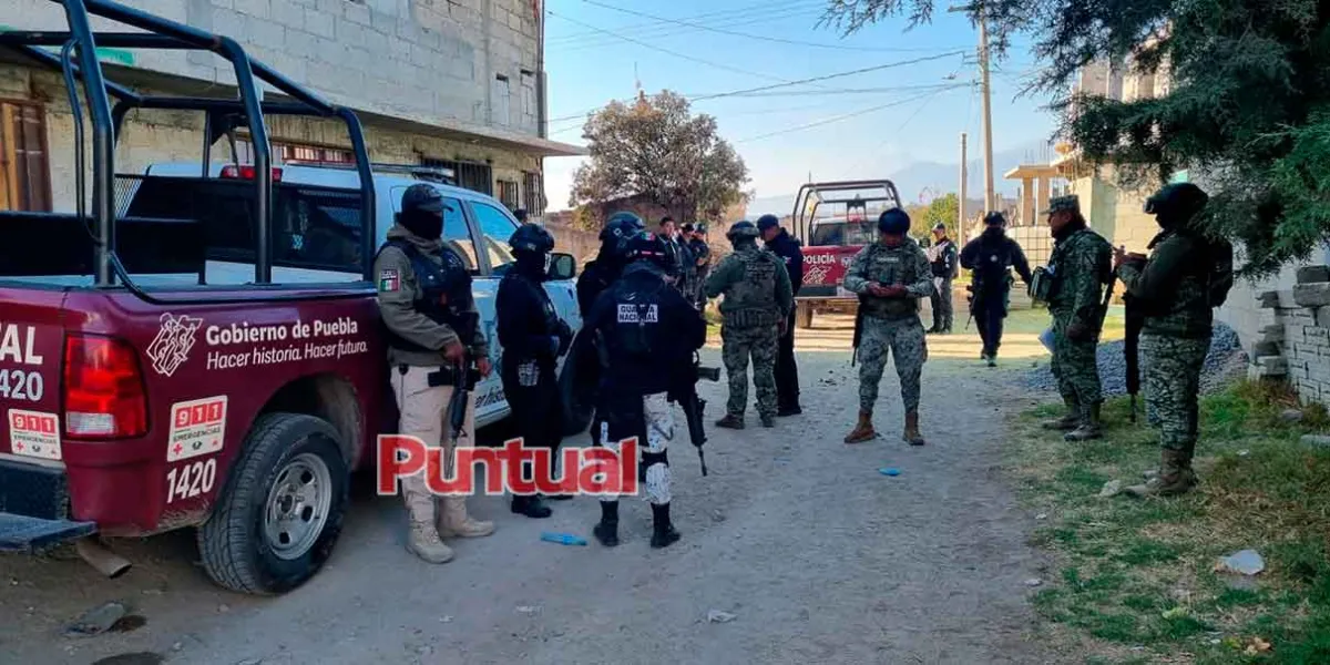 Fuerzas de seguridad resguardan inmueble en Tlahuapan; podría almacenar huachicol