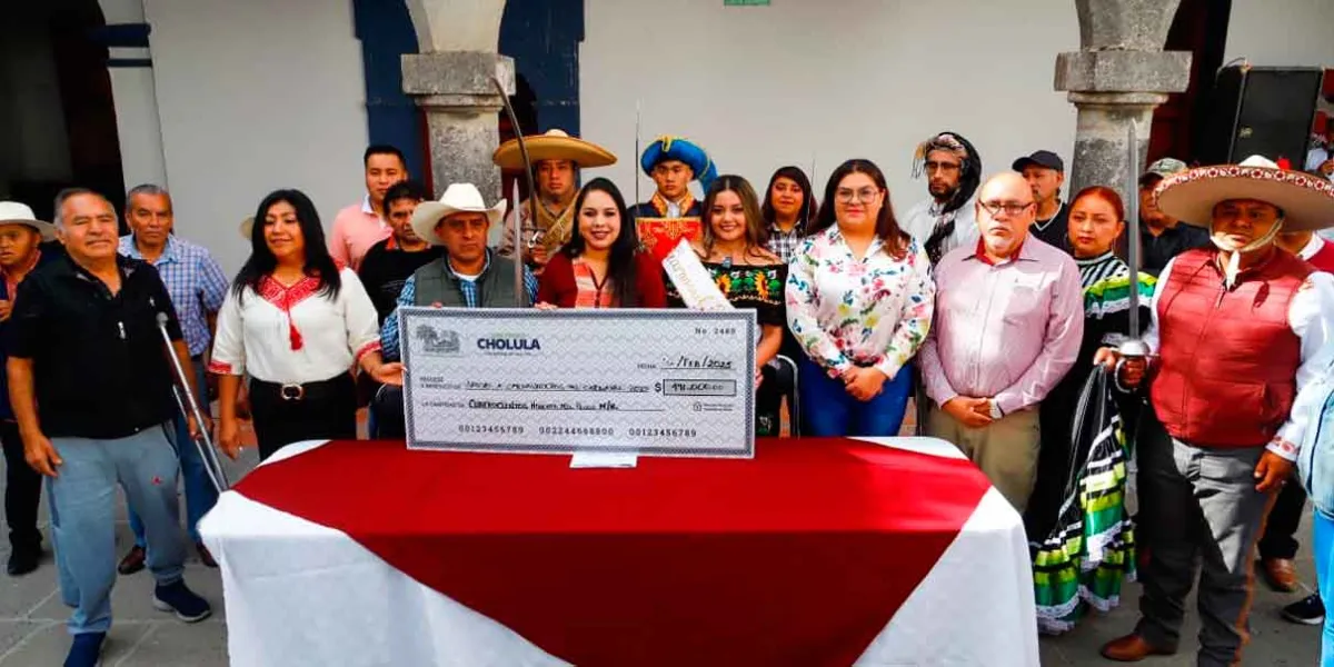 Todo listo en San Pedro Cholula para el Carnaval 2025