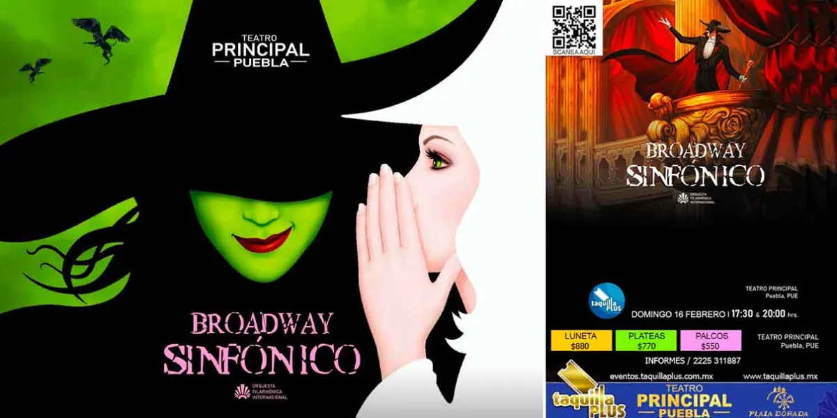 El espectacular Broadway Sinfónico llega a Puebla este DOMINGO