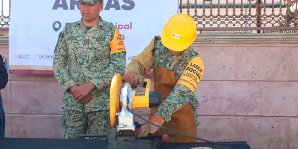 Canje de Armas en Zacatlán; campaña de Sedena para evitar la violencia