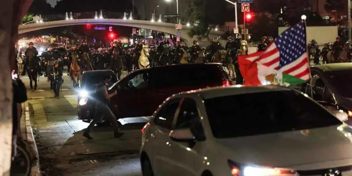 Declaran toque de queda en Los Ángeles tras cinco días de protestas por redadas migratorias