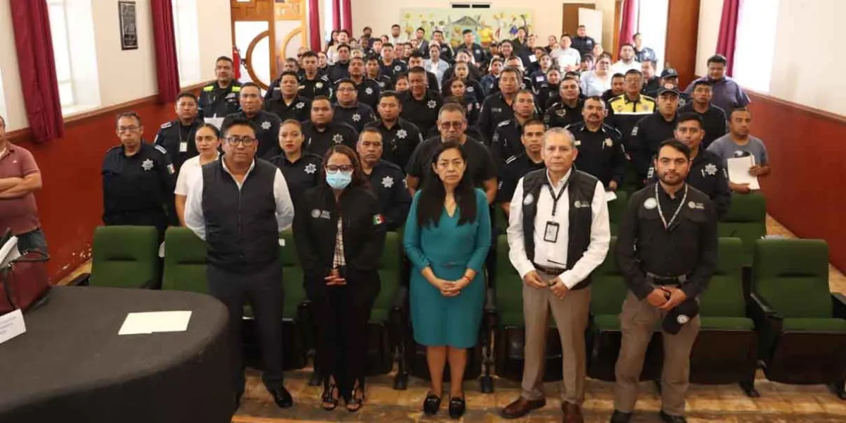 Se fortaleció en Atlixco la profesionalización policial con apoyo de la FGR