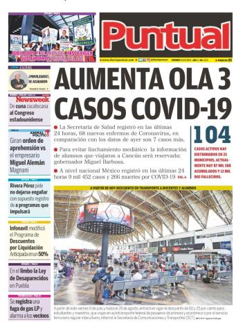 Diario Puntual, edición impresa, 09 de julio de 2021