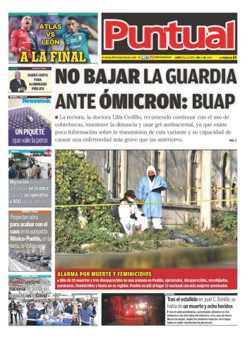 Diario Puntual, edición impresa, 06 de Diciembre de 2021