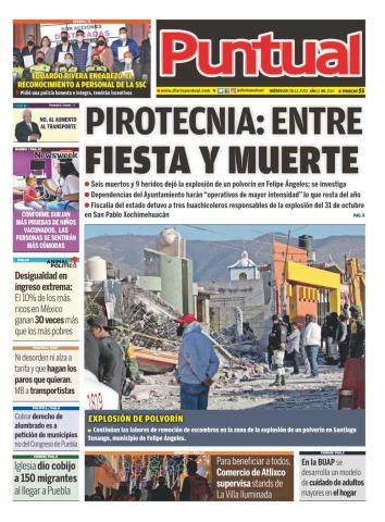 Diario Puntual, edición impresa, 08 de Diciembre de 2021