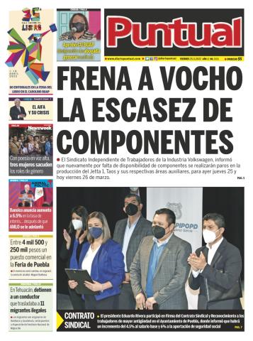 Diario Puntual, edicion impresa, 25 de Marzo de 2022