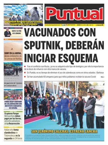Diario Puntual, edición impresa, 18 de Marzo de 2022