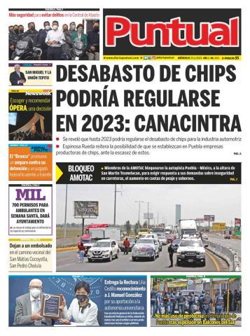 Diario Puntual, edicion impresa, 23 de Marzo de 2022