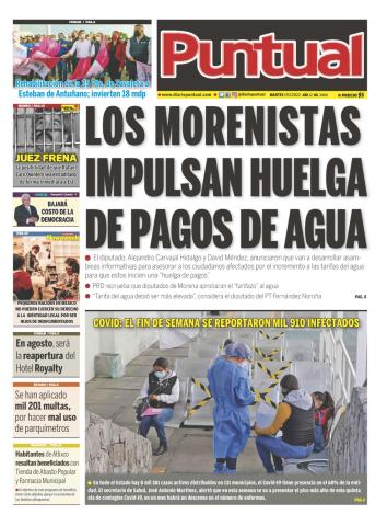 Diario Puntual, edicion impresa, 19 de Julio de 2022