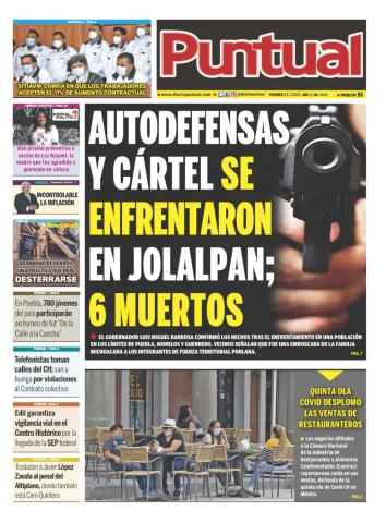 Diario Puntual, edicion impresa, 22 de Julio de 2022