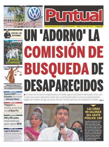 Diario Puntual, edicion impresa, 06 de Septiembre de 2022