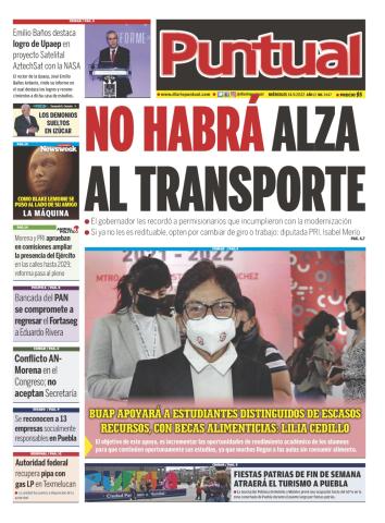 Diario Puntual, edicion impresa, 14 de Septiembre de 2022