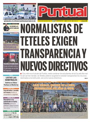 Diario Puebla, edicion impresa, 17 de Octubre de 2022
