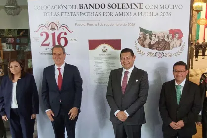 Arrancan en Puebla las Fiestas Patrias 2026 con el Bando Solemne
