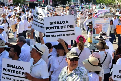 Familias marchan en Culiacán y claman por vivir sin miedo