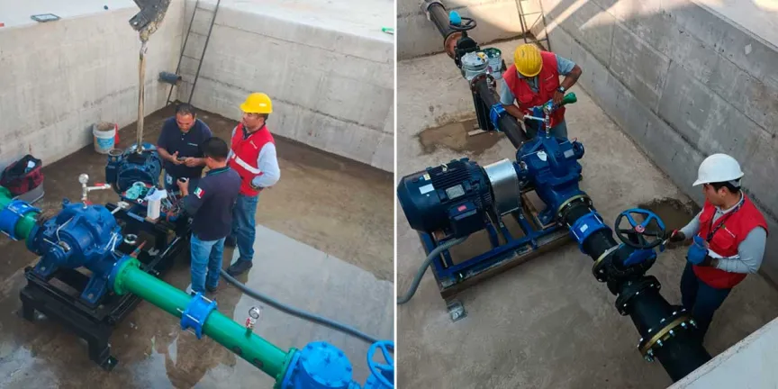 Agua de Puebla puso en marcha el Sistema de Bombeo del Macrotanque Gaza – Xonacatepec