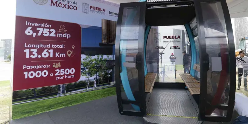 Inversión de 6 mil 700 mdp impulsa Cablebús y obras clave de infraestructura en Puebla