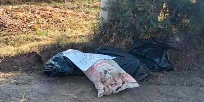 Tiran cuerpos dentro de tres bolsas en Tlahuapan 