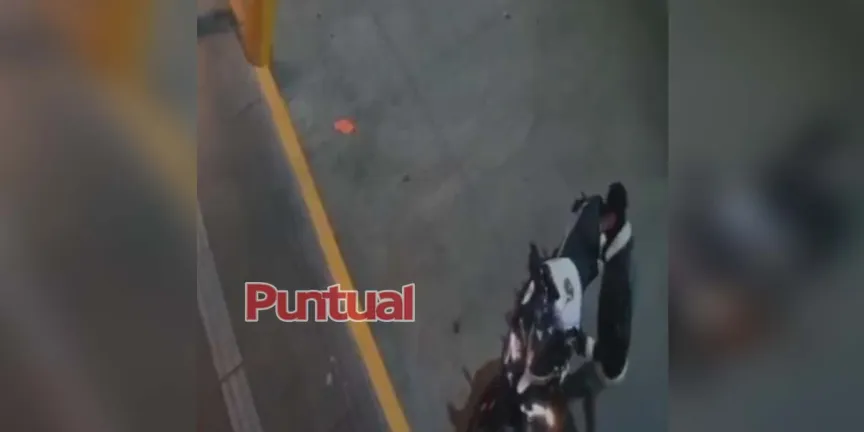En segundos se roban otra moto en Texmelucan 