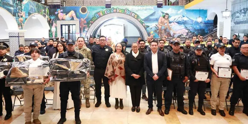 Renovación policial en Atlixco: invierten 27 mdp en uniformes y equipo
