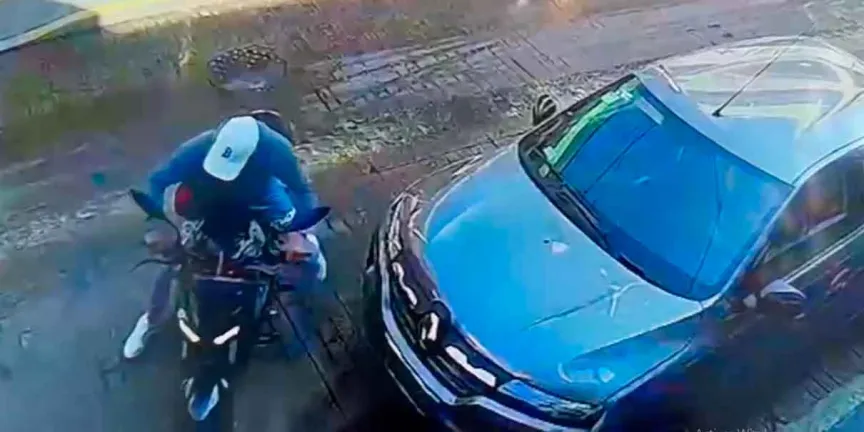 Ladrón de motos roba a placer en Texmelucan; se voló la tercera en una semana 