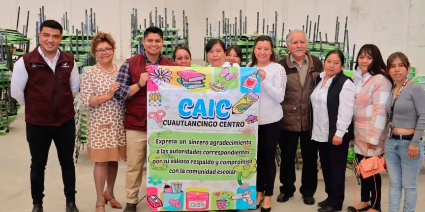Refuerzan CAICS de Cuautlancingo con mobiliario nuevo