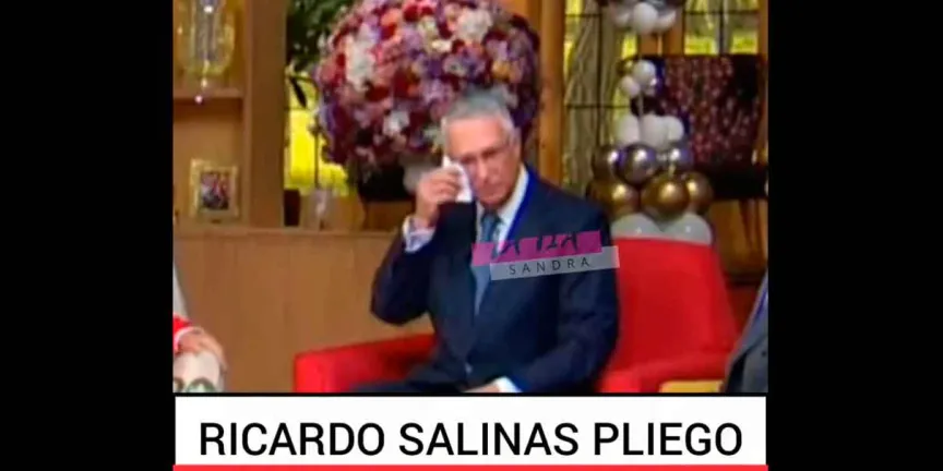Video viral muestra a Ricardo Salinas Pliego presuntamente llorando tras entrevista 