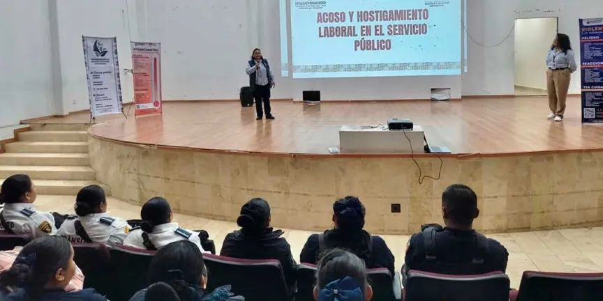 Policías de Huauchinango mejor capacitados para prevenir el acoso y hostigamiento laboral