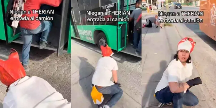 Niegan acceso a therians al transaporte público de Nuevo León; video desata polémica en redes