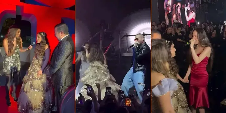 Belinda y J Balvin sorprenden en la lujosa fiesta de 15 años de Mafer
