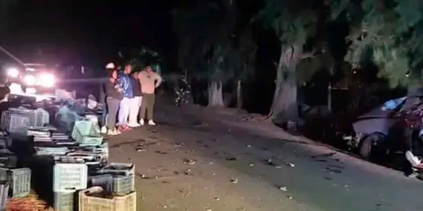 Muere joven en Atlixco tras choque frontal en Los Pinos