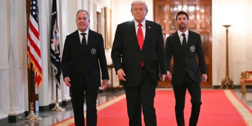 Messi visita la Casa Blanca y Trump lo compara con Cristiano Ronaldo
