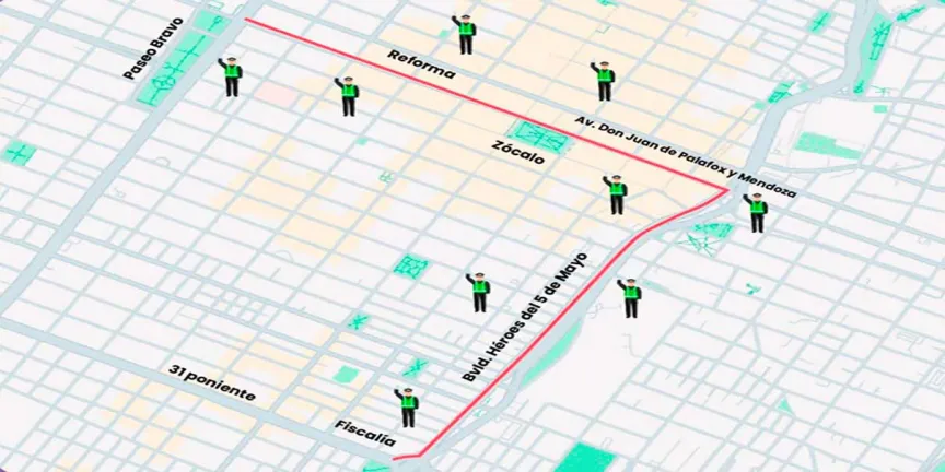 8M. Cierres viales este DOMINGO en el centro, zócalo y zona de la Fiscalía
