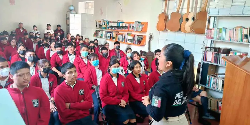 Talleres escolares en Huauchinango para combatir el delito