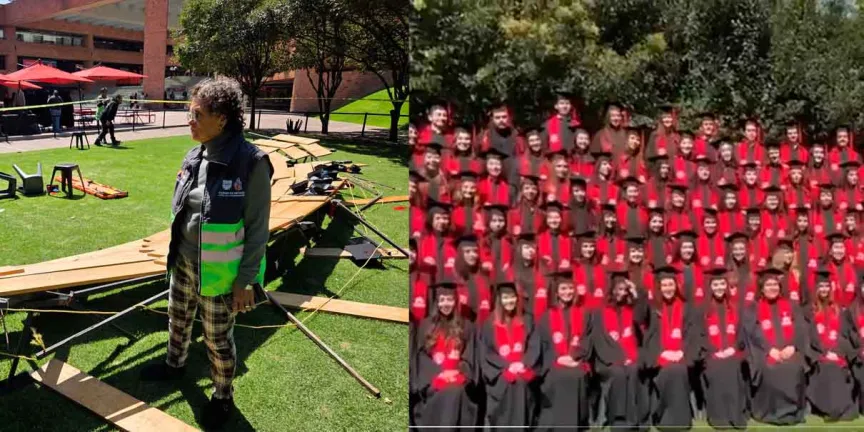 Colapso de gradas en la Ibero CDMX: 23 alumnos lesionados durante foto generacional