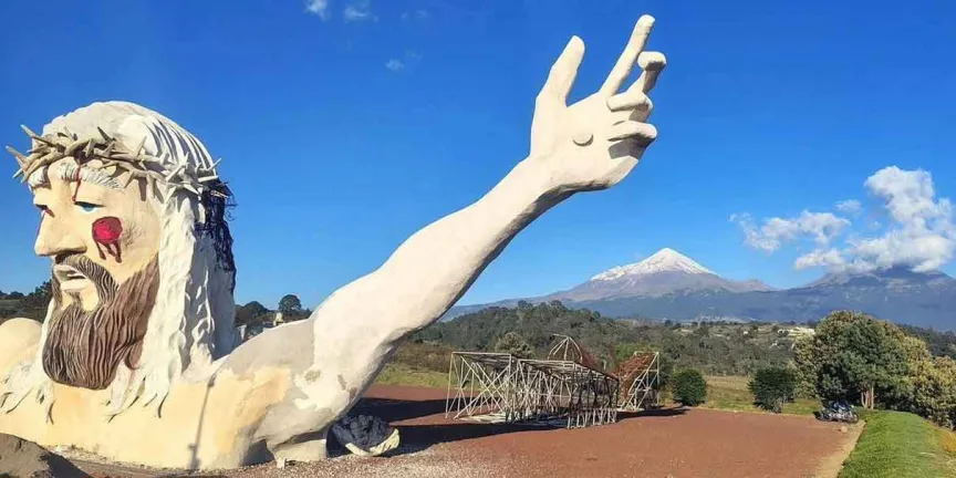 Avanza construcción del Cristo monumental en Chalchicomula con inversión millonaria