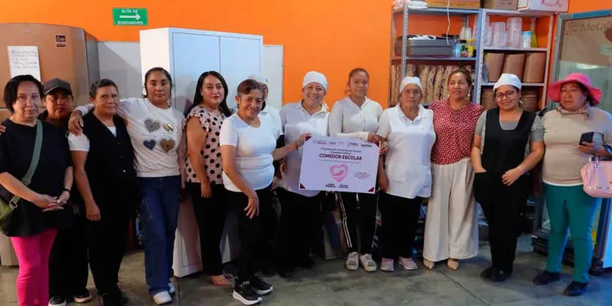 DIF Cuautlancingo fortalece la alimentación escolar en San Lorenzo Almecatla