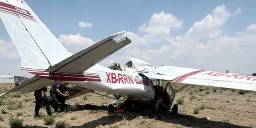 Falla mecánica, causa del desplome de avioneta en Huejotzingo
