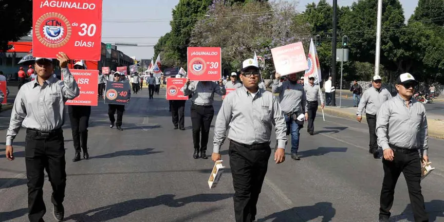 Prevén marcha masiva en Puebla por el Día del Trabajo; participarán 20 mil personas