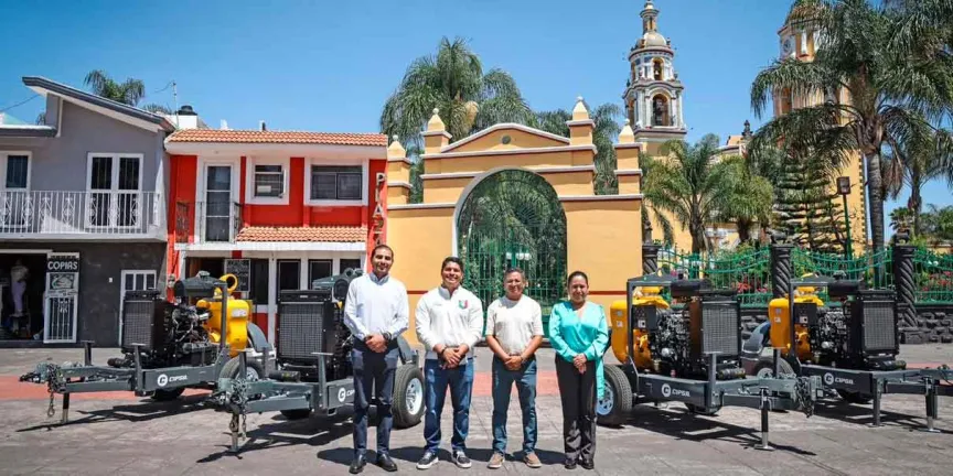 Fortalece Cuautlancingo estrategia contra inundaciones con nuevas bombas