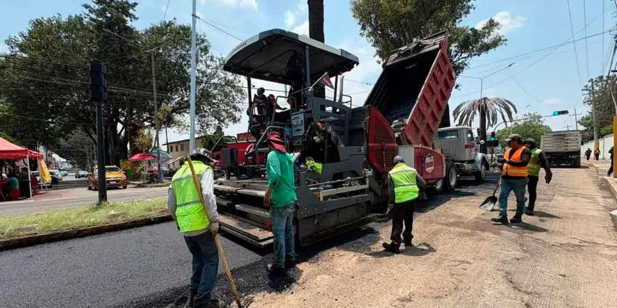 Fortalece Pepe Chedraui vialidades con el Tren Capitalino de Pavimentación