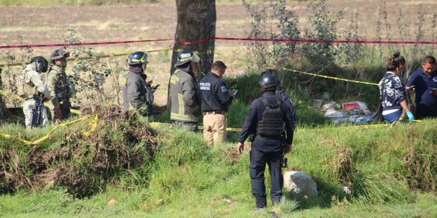 Encuentran cuerpo calcinado en vehículo abandonado en Amozoc; FGE ya investiga