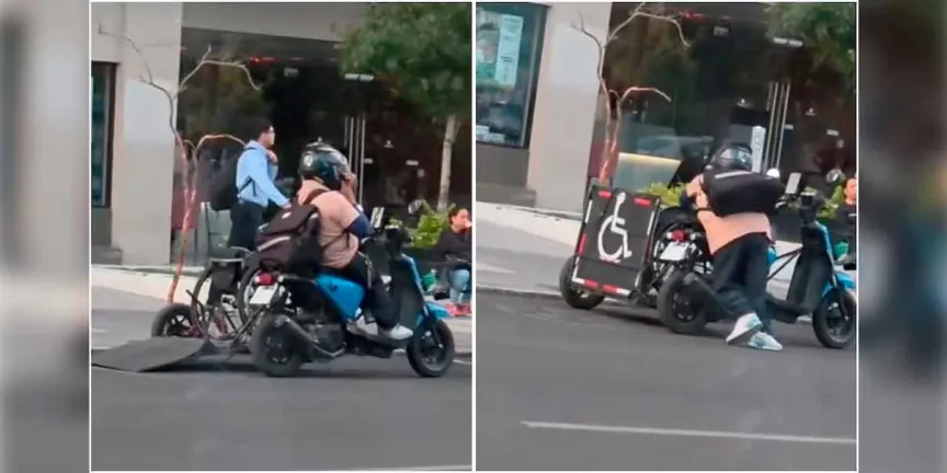   Video de repartidor en silla de ruedas inspira a millones. Italika y El Tío Richie lo buscan 