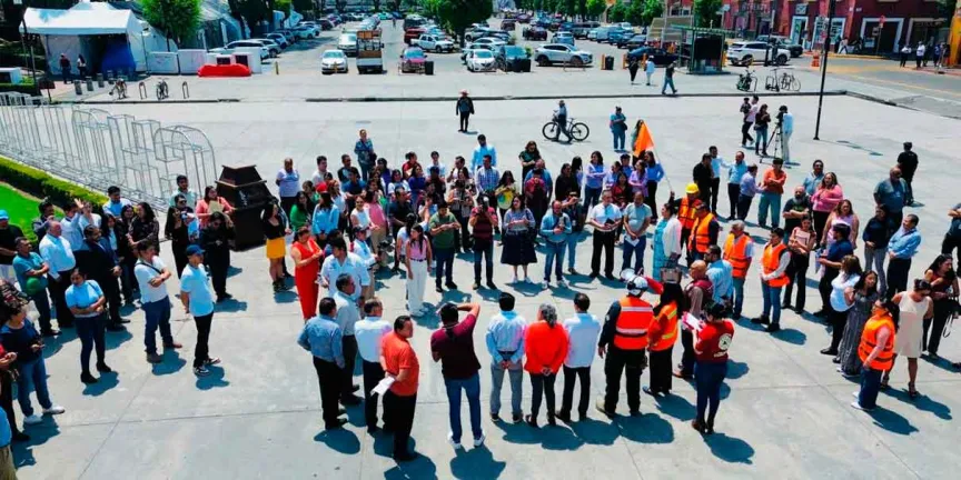 San Pedro Cholula se suma al Primer Simulacro Nacional 2026