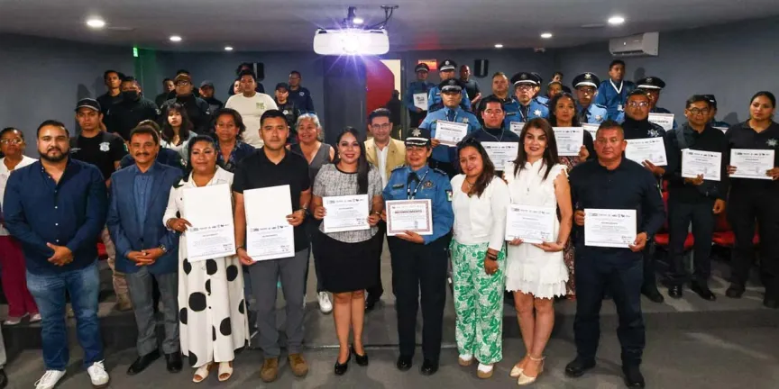 Tonantzin Fernández impulsa capacitación policial para fortalecer turismo en Cholula