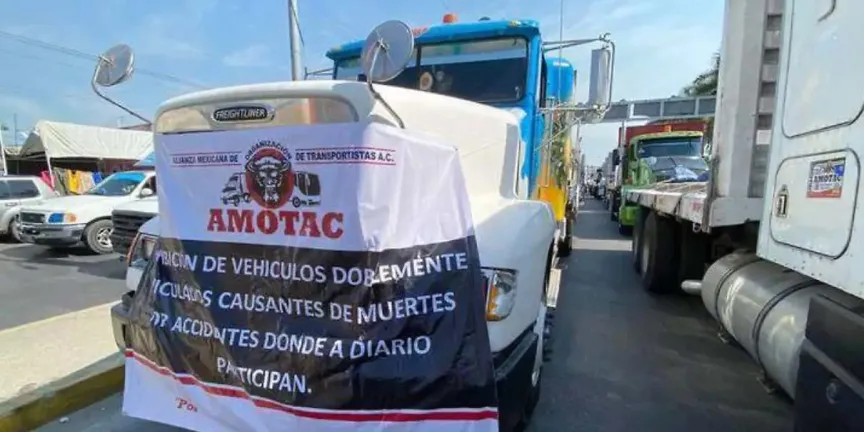 AMOTAC anuncia megamarcha nacional de transportistas: fechas, horarios y carreteras bloqueadas