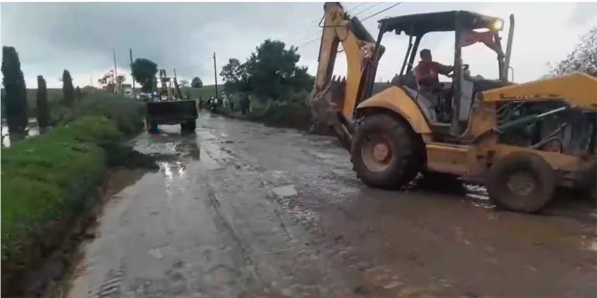 Lluvias en Ciudad Serdán provocan afectaciones carreteras y movilizan a Protección Civil